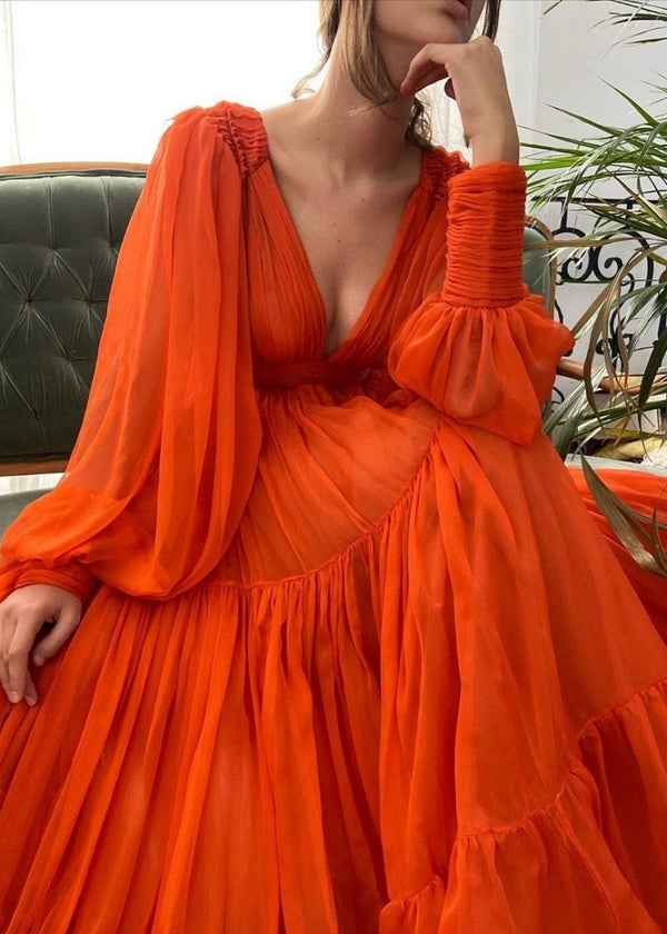 Robe terracotta bohème mariage