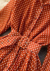 Robe à pois Terracotta