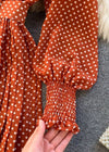 Robe à pois Terracotta
