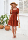 Robe bohème chic terracotta