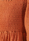 Robe champêtre terracotta