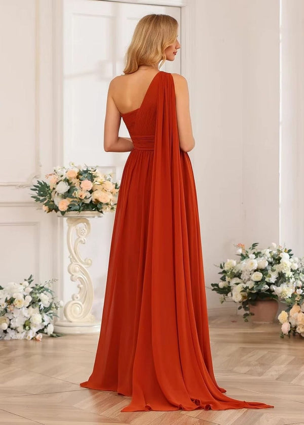 Robe demoiselle d'honneur couleur terracotta