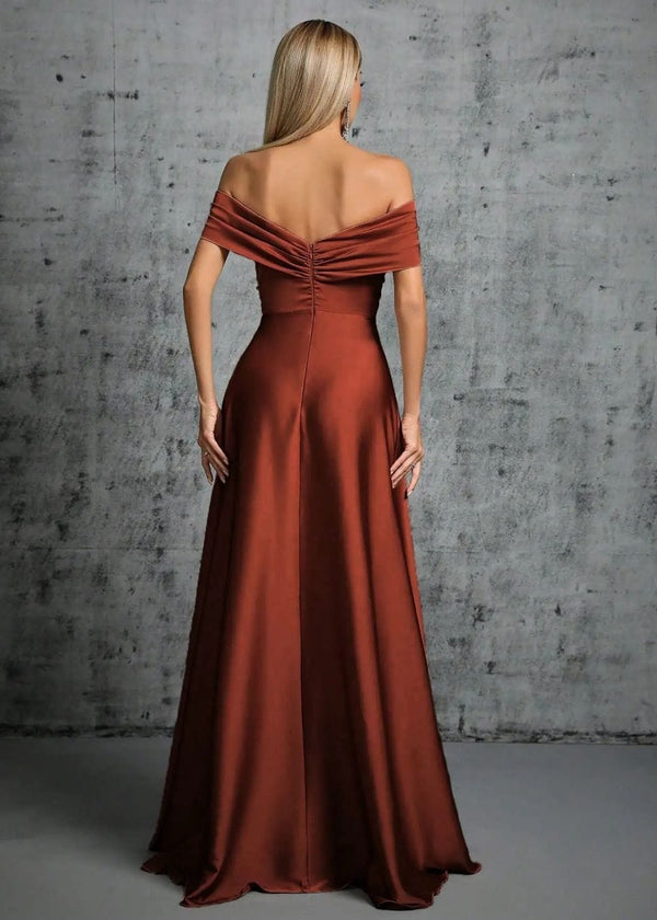 Robe mère de la mariée terracotta