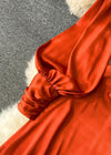 Robe portefeuille terracotta