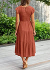 Robe rétro terracotta