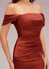 Robe sirène terracotta