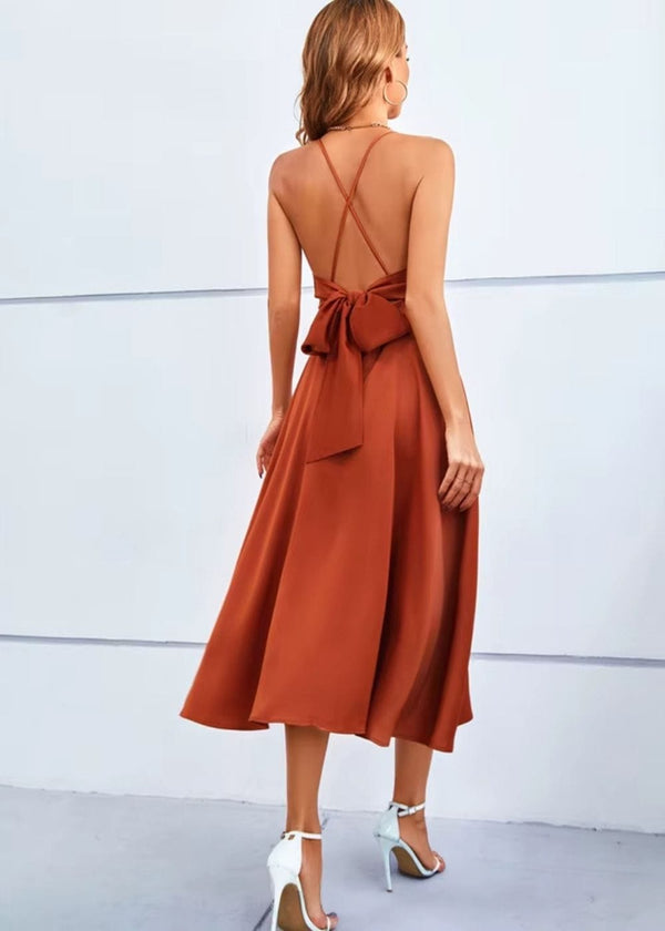 Robe témoin de mariage terracotta