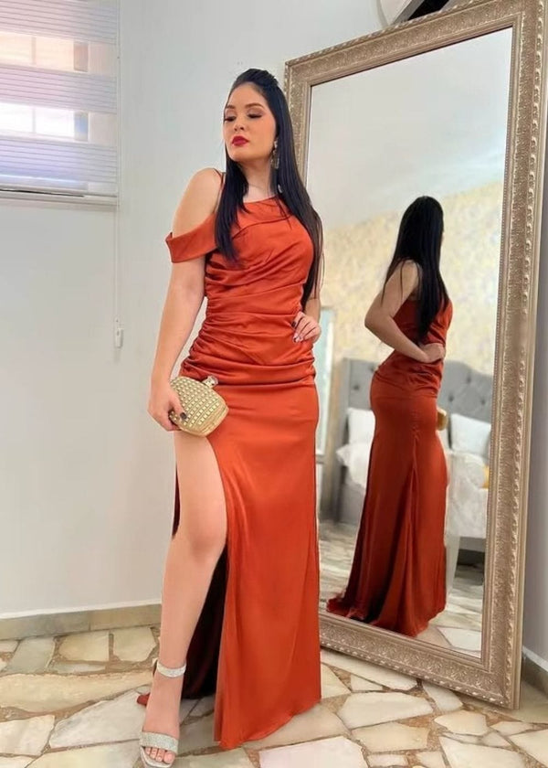 Robe terracotta femme mariage