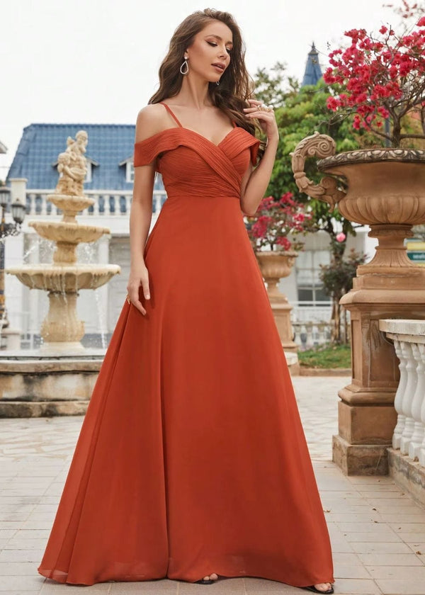 Robe terracotta mariage demoiselle