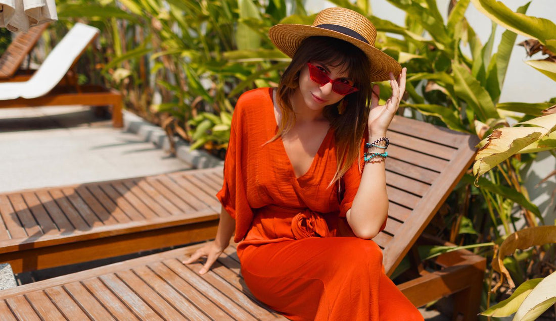 Quelle couleur avec une robe terracotta ?