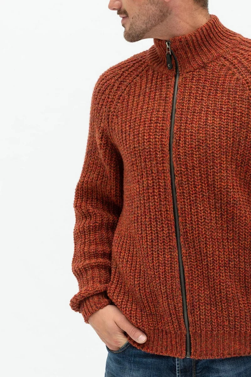 Pull couleur Rouille Homme