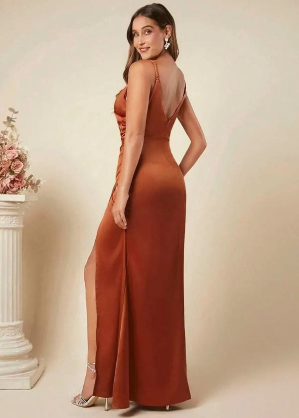 Robe femme couleur terracotta