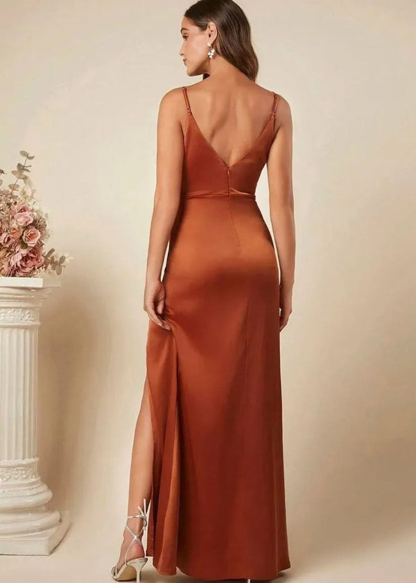 Robe femme couleur terracotta