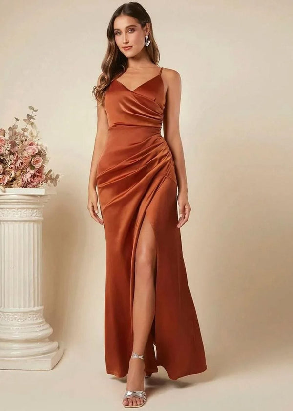 Robe femme couleur terracotta