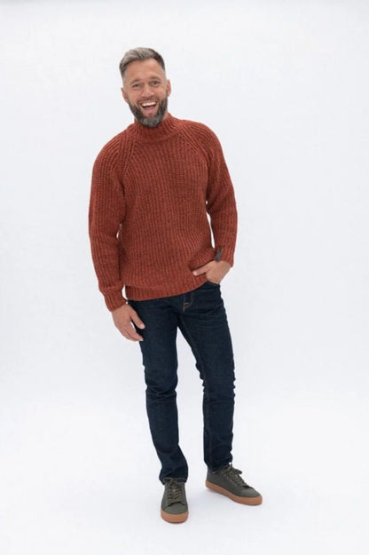 Pull terre cuite Homme