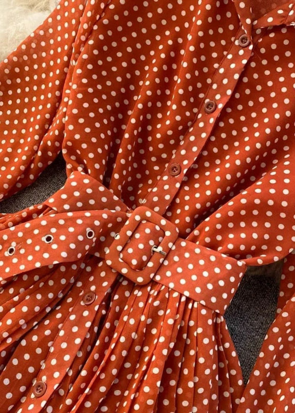 Robe à pois Terracotta