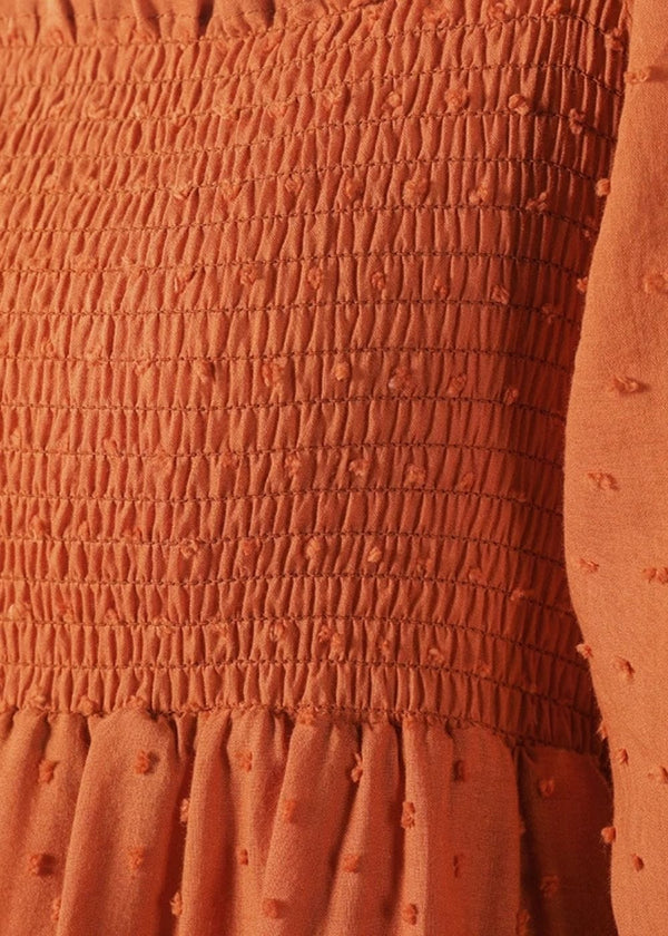 Robe champêtre terracotta