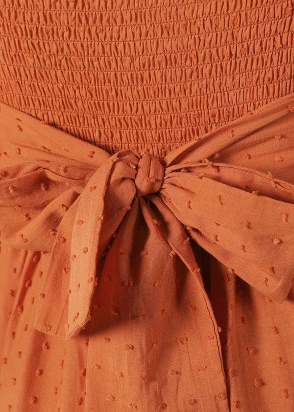 Robe champêtre terracotta