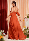 Robe couleur terracotta mariage