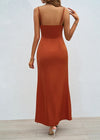 Robe fourreau terracotta