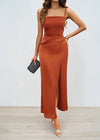 Robe fourreau terracotta