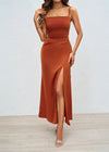 Robe fourreau terracotta