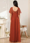 Robe grossesse terracotta