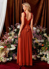Robe longue terracotta mariage