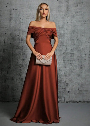 Robe mère de la mariée terracotta