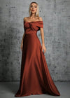 Robe mère de la mariée terracotta