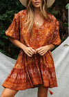 Robe motif terracotta