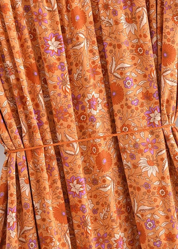 Robe motif terracotta