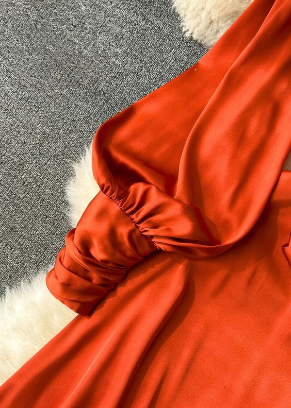 Robe portefeuille terracotta