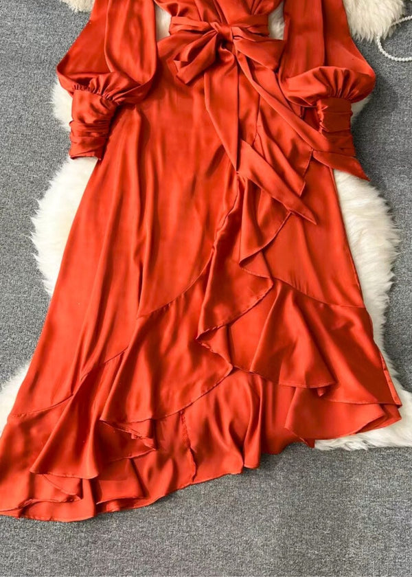 Robe portefeuille terracotta