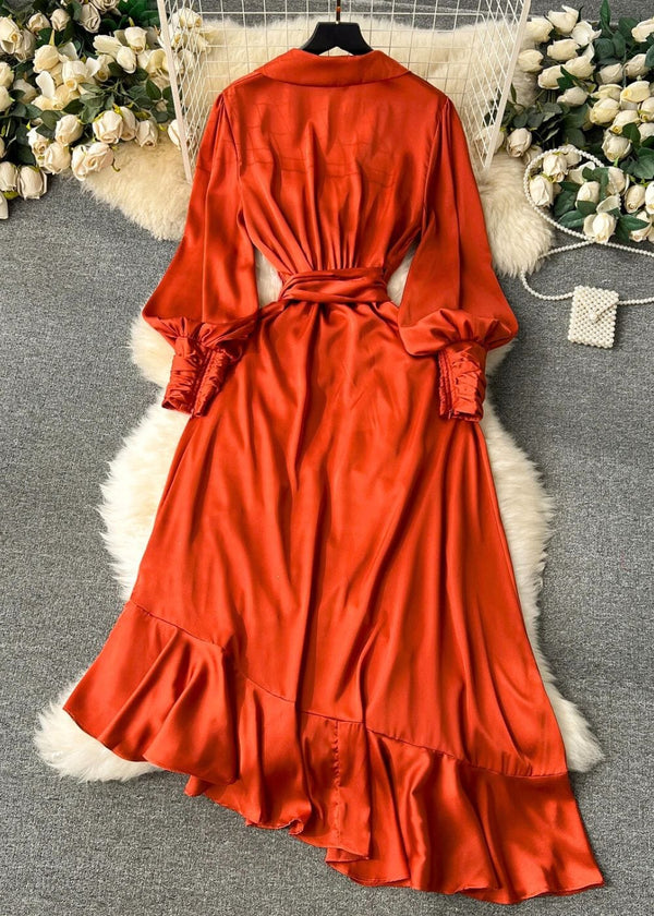 Robe portefeuille terracotta