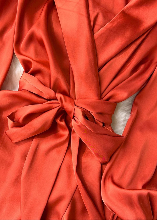 Robe portefeuille terracotta