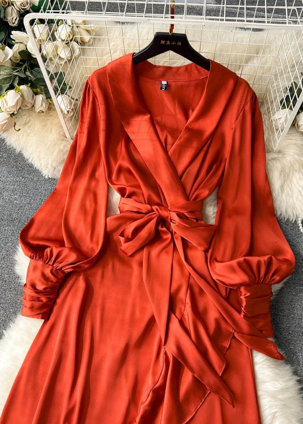 Robe portefeuille terracotta
