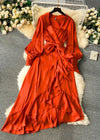 Robe portefeuille terracotta