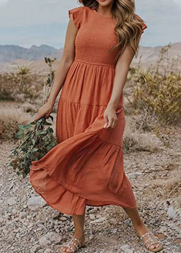Robe rétro terracotta