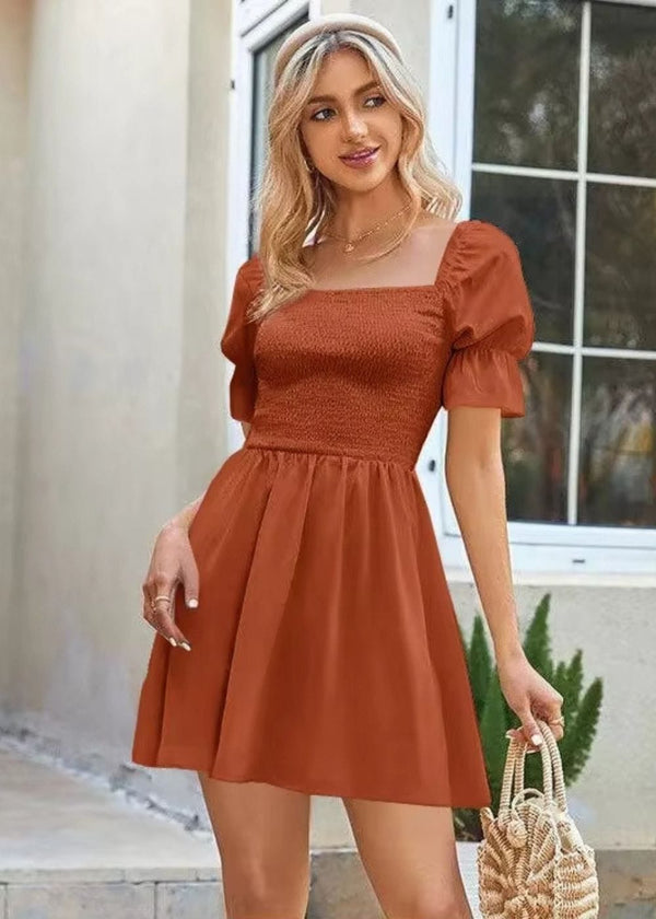 Robe rouille terracotta