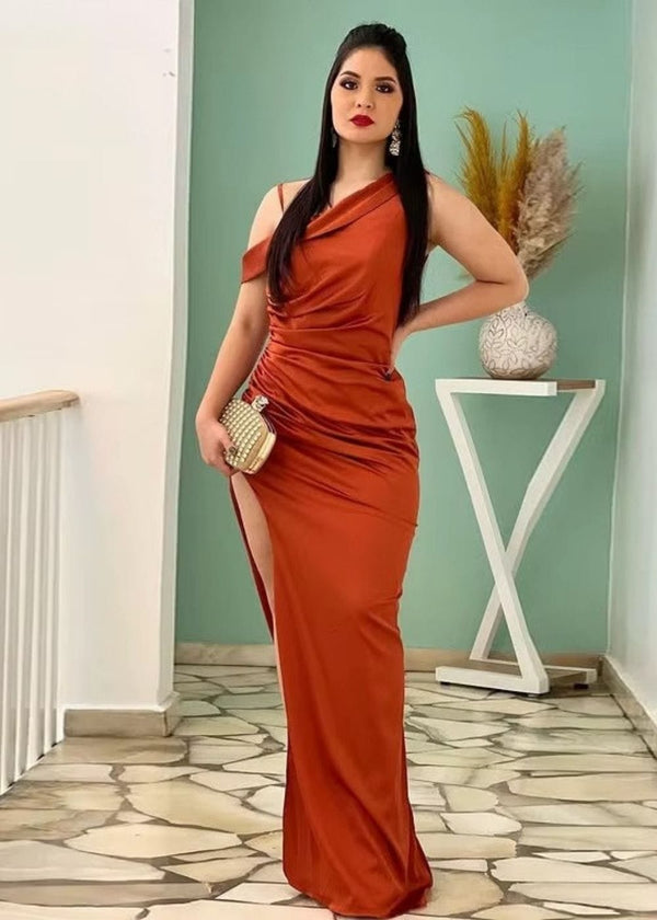 Robe terracotta femme mariage