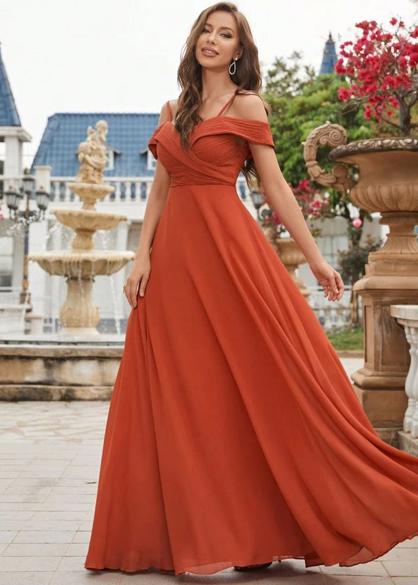 Robe terracotta mariage demoiselle
