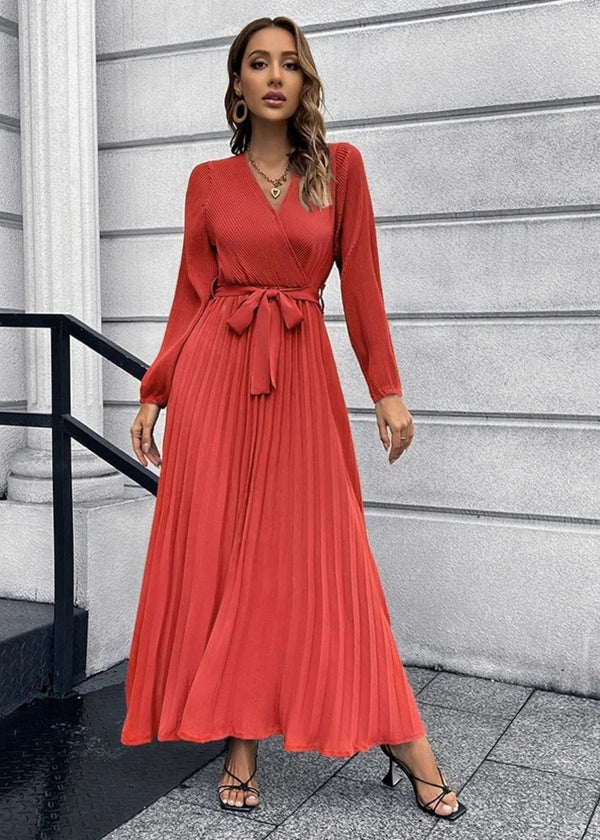 Robe terracotta mariage hiver