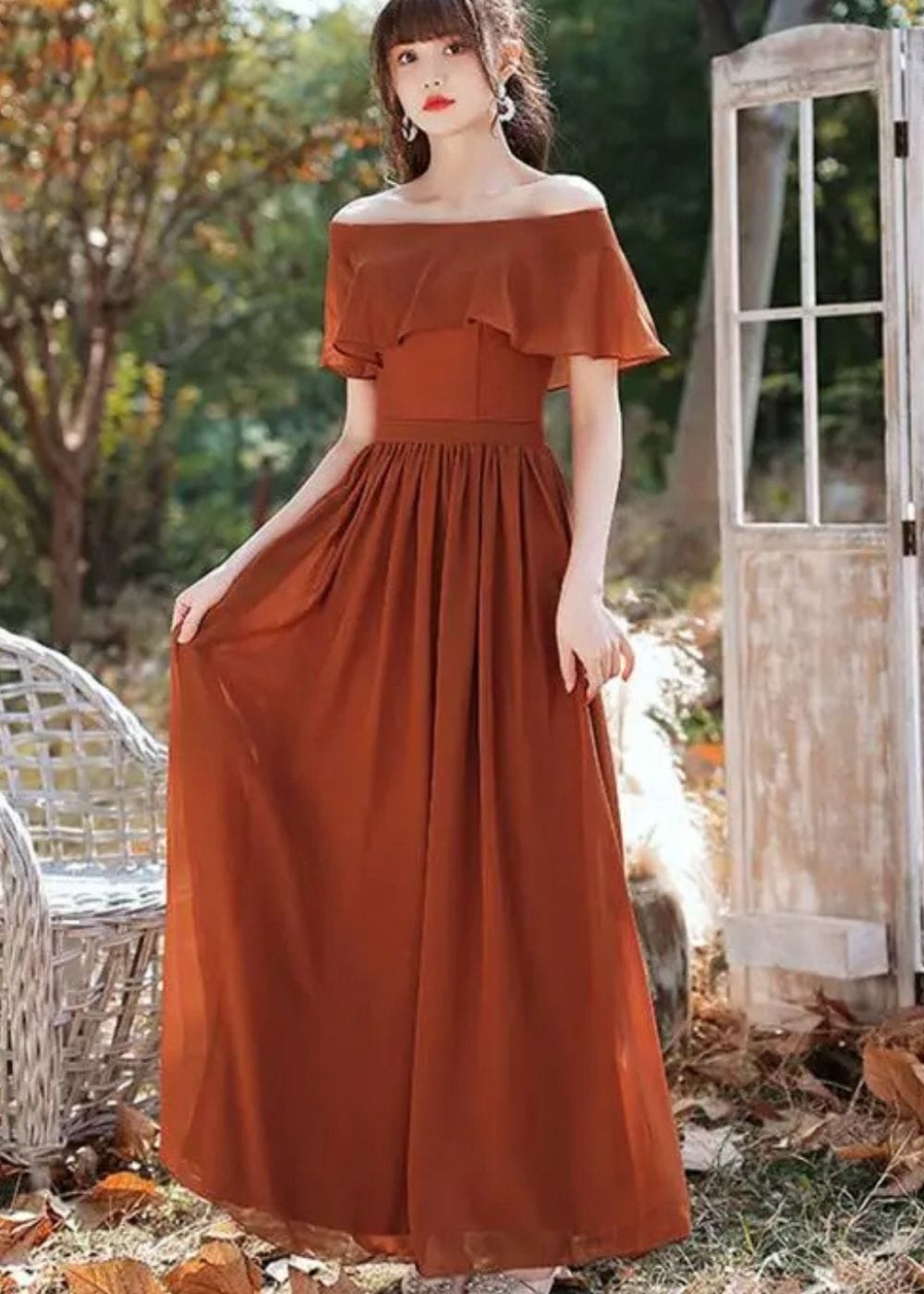 Tenue terracotta femme