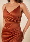 Robe femme couleur terracotta
